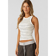 LJ Basics Stripe Rib Tank