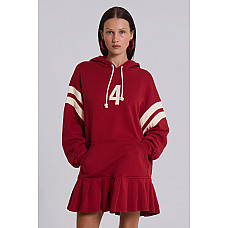 4 or Nothing Sweater Dress in Red Marl