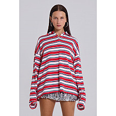 Bella Stripe Polo Top