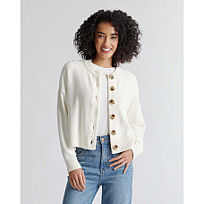 100% Organic Cotton Cropped Cardigan