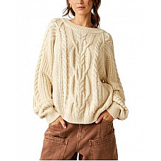 Free People Frankie Cable Sweater