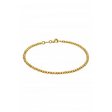 14k Gold Diamond Cut Bead Bracelet