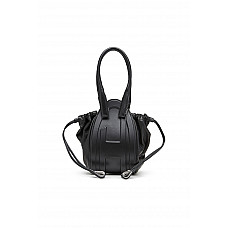 1DR Fold XS Oval logo handbag in nappa leather