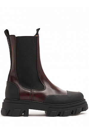 GANNI 50mm Mid cleated Chelsea boots