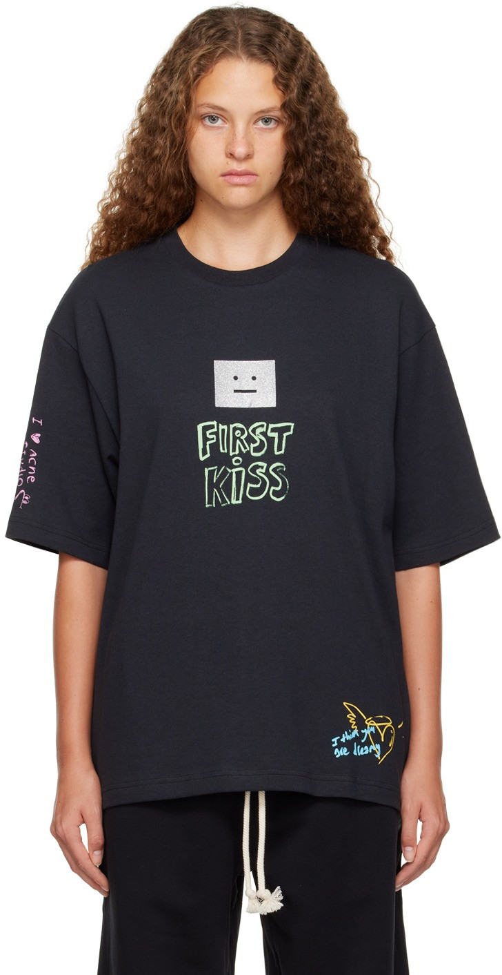 ACNE STUDIOS Black First Kiss T-Shirt