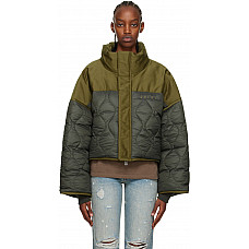 AMIRI Green Quilted Puffer Down Jacket