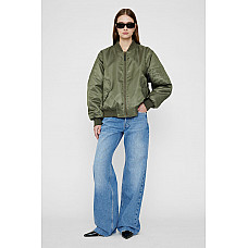 ANINE BING Leon Bomber in Army Green