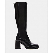 Alestie Black Leather Boots 