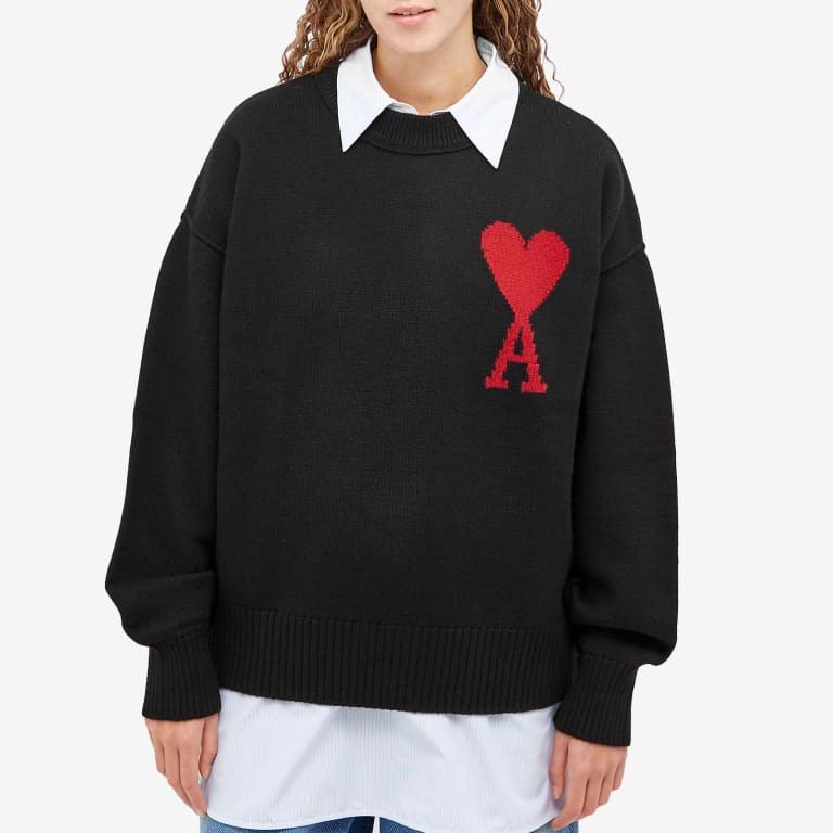 Ami ADC Large Crew Knit Sweater 