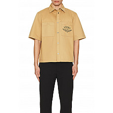 Amiri Arts District Camp Shirt in Tan