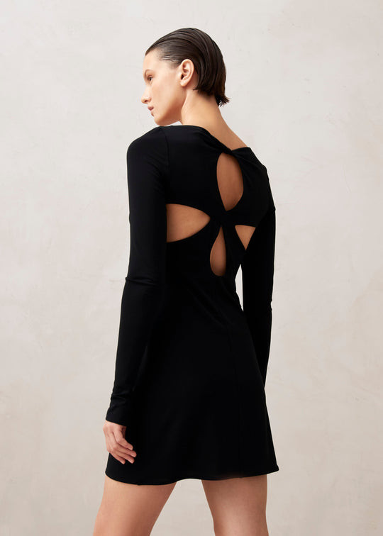 Astra Black Cut-Out Mini Dress