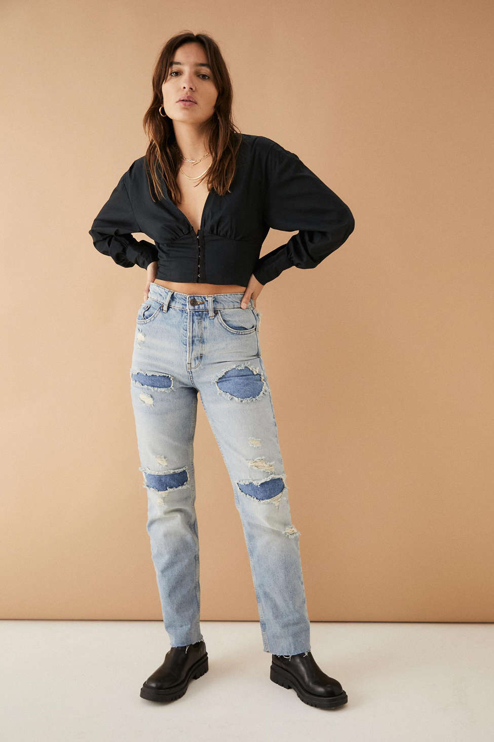BDG Pax Vintage-Inspired Ripped Jean