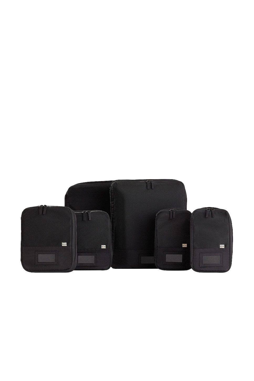 BEIS 6 Piece Compression Packing Cubes in Black.