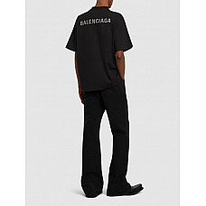 Balenciaga Reflective Logo Cotton T-shirt