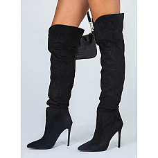 Billini Dion Black Suede Boots 