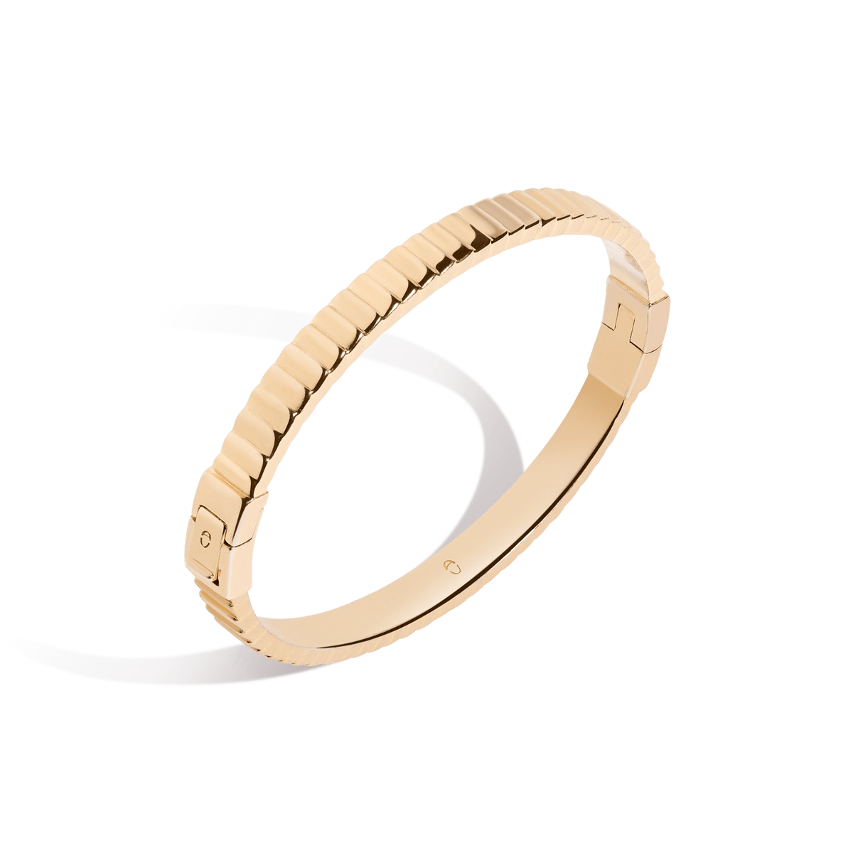 Bold Infinity Gold Hinged Bracelet