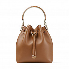 Bon Bon Bucket Dark Tan Calf Leather Bag 