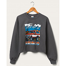 Bronco Cropped Flea Market Fleece Pullover