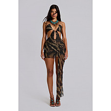 Bruna Draped Charm Dress