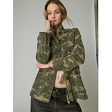 Camo Printed Utility Jacket