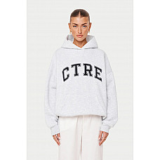 CTRE Varsity Oversized Hoodie Grey Marl