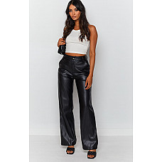 Cool Shade PU Pants Black