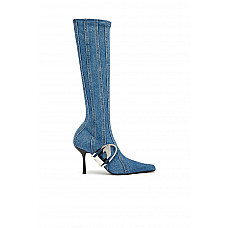 D-Eclipse KBT - Knee-high boots in stretch denim