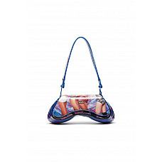 Diesel Play Crossbody Shoulder bag in poster-print PU