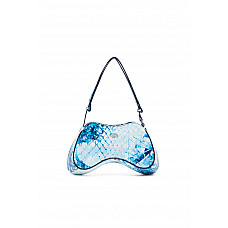 Diesel Play-Shoulder bag in printed glossy PU