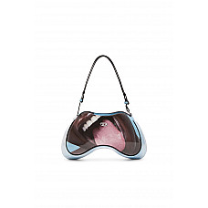 Diesel Play-Shoulder bag in printed glossy PU