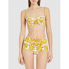 Dolce & Gabbana Maiolica Printed Bikini Set