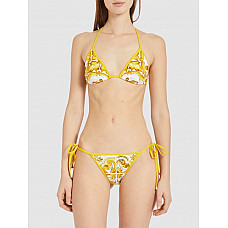 Dolce & Gabbana Maiolica Printed Bikini Set