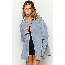 Eleanora Blue Denim Button Up Shirt