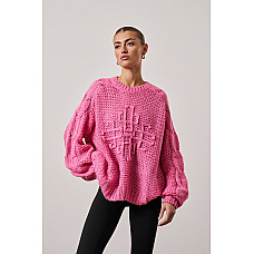 Emblem Oversized Knit Jumper 