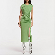 Essentiel Antwerp Fruili Gathered Woven Maxi Dress