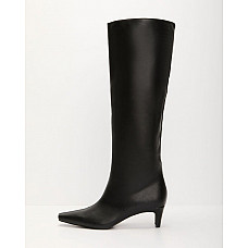 Divya Kitten Heel Knee High Boots