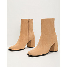 Fall Hues Block Heel Ankle Boots