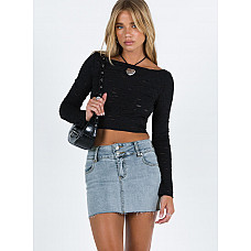 Fanci Denim Mini Skirt 