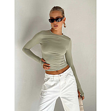 Farro Long Sleeve Top Sage 