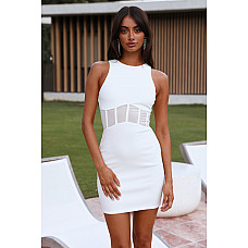 Fire Zone Dress White 