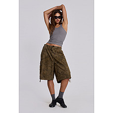 Forest Camo Parachute Shorts