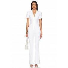 Free People Jayde Flare Jumpsuit in White