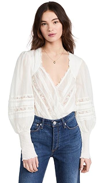 Free People The Eloise Thong Bodysuit  