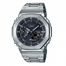 G-Shock Full Metal Watch Silver Case Black Dial