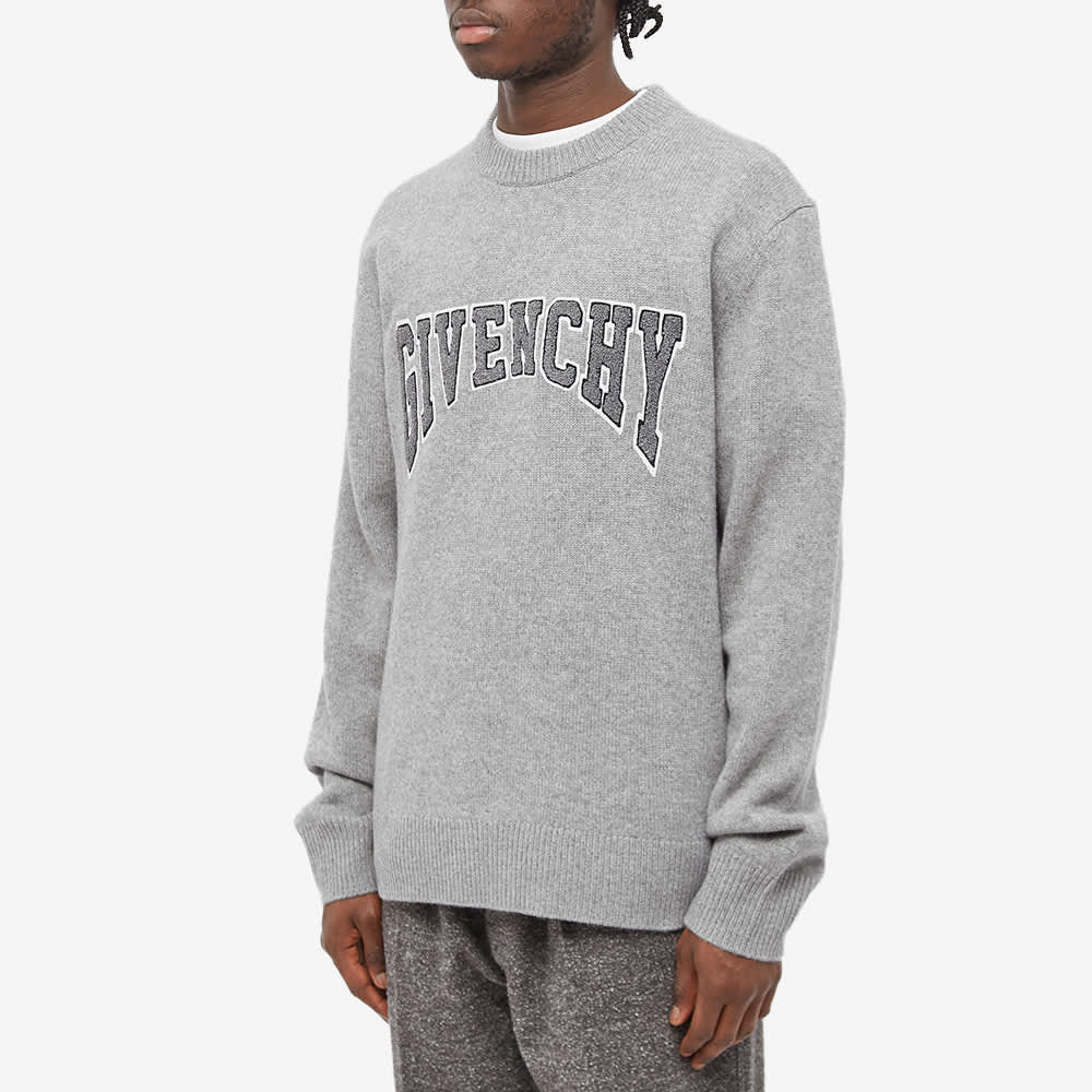 Givenchy Embroidered College Logo Crew Knit 