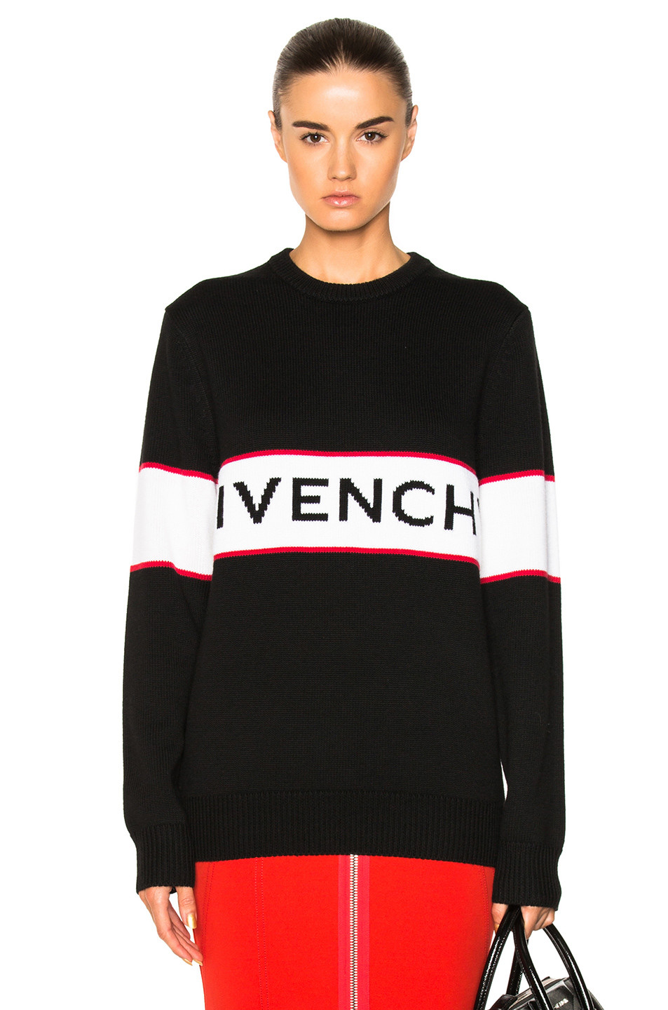 Givenchy Logo Knit Sweater in Black