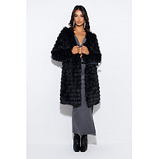 Got The Game Faux Fur Jacket Black