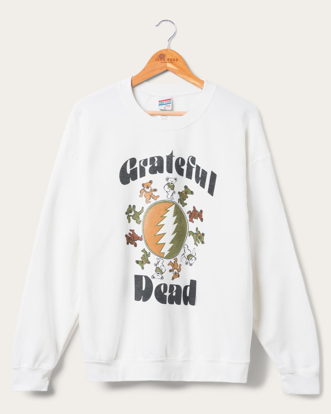 Grateful Dead Bear Ring Flea Market Crewneck Sweatshirt Fleece