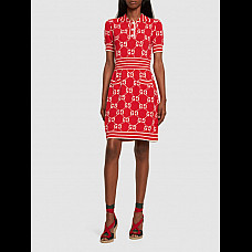 Gucci Cotton Blend Polo Dress