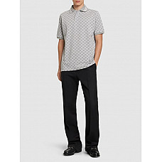 Gucci Gg Jacquard Cotton Piquet Polo Shirt